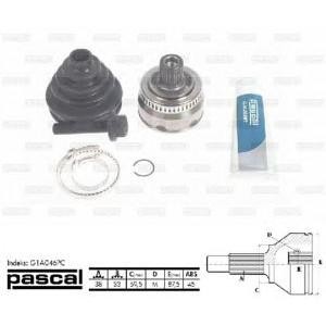 каре комплект, полуоска PASCAL G1A046PC 