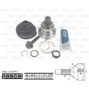 каре комплект, полуоска PASCAL G1A047PC 