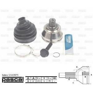 каре комплект, полуоска PASCAL G1A050PC 
