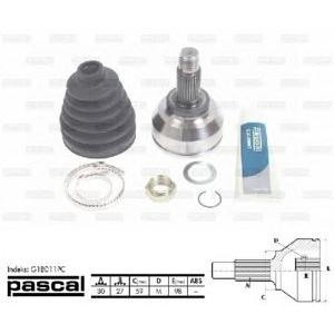 каре комплект, полуоска PASCAL G1B011PC 