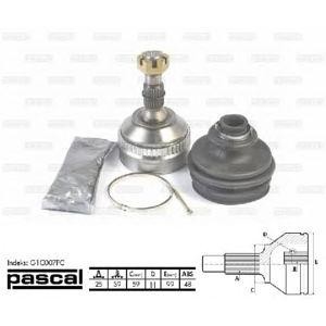 каре комплект, полуоска PASCAL G1C007PC 