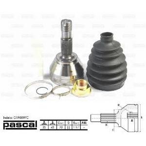 каре комплект, полуоска PASCAL G1F009PC 