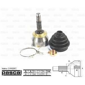 каре комплект, полуоска PASCAL G1F025PC 