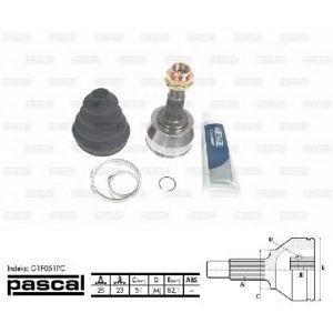 каре комплект, полуоска PASCAL G1F051PC 