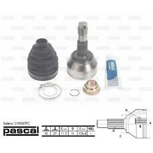 каре комплект, полуоска PASCAL G1F057PC 