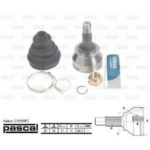 каре комплект, полуоска PASCAL G1F059PC 