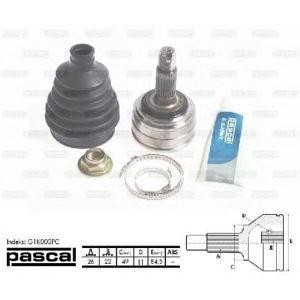 каре комплект, полуоска PASCAL G1K003PC 