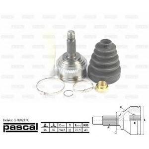 каре комплект, полуоска PASCAL G1K021PC 