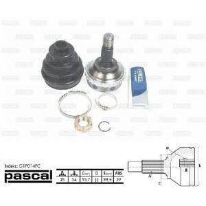 каре комплект, полуоска PASCAL G1P014PC 