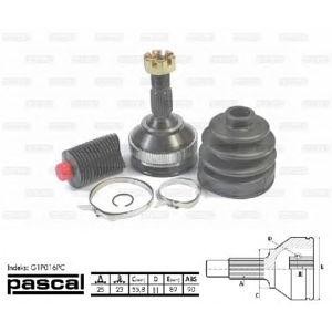 каре комплект, полуоска PASCAL G1P016PC 