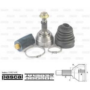 каре комплект, полуоска PASCAL G1R016PC 
