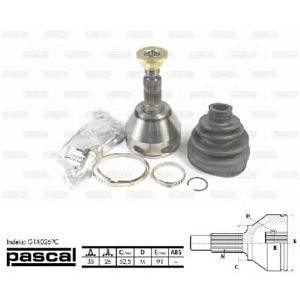 каре комплект, полуоска PASCAL G1X026PC 