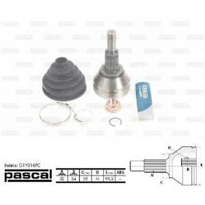 каре комплект, полуоска PASCAL G1Y016PC 