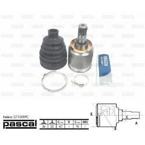 каре комплект, полуоска PASCAL G71005PC 