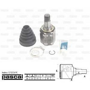 каре комплект, полуоска PASCAL G72006PC 
