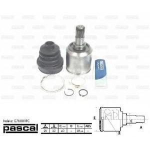 каре комплект, полуоска PASCAL G7K001PC 