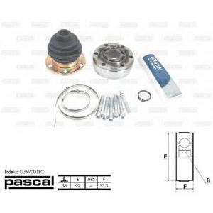 каре комплект, полуоска PASCAL G7W001PC 