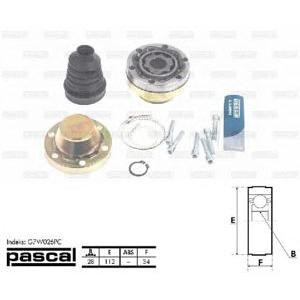 каре комплект, полуоска PASCAL G7W026PC 