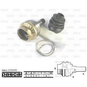каре комплект, полуоска PASCAL G7X001PC 