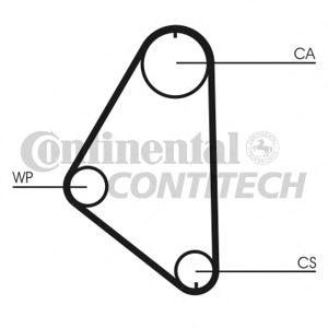 комплект водна помпа+ зъбен ремък CONTITECH CT558WP1