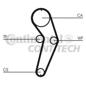 комплект водна помпа+ зъбен ремък CONTITECH CT988WP2 