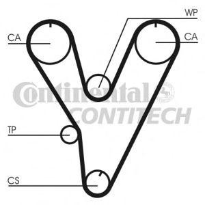 ангренажен ремък CONTITECH CT805 