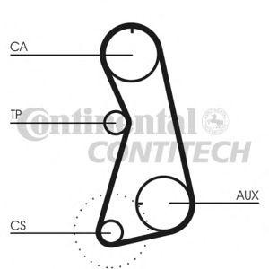 комплект ангренажен ремък CONTITECH CT848K4