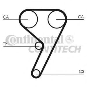 комплект ангренажен ремък CONTITECH CT881K2 