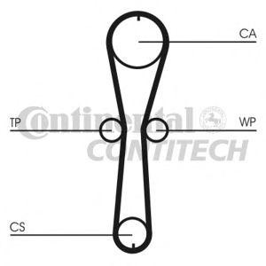 комплект водна помпа+ зъбен ремък CONTITECH CT915WP1 