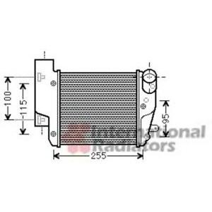 интеркулер (охладител за въздуха на турбината) VAN WEZEL 03004304 