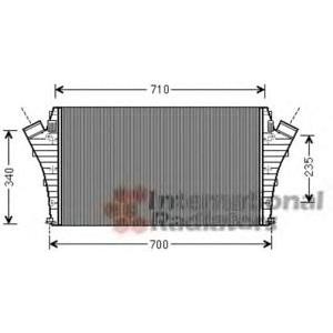 интеркулер (охладител за въздуха на турбината) VAN WEZEL 37004491 
