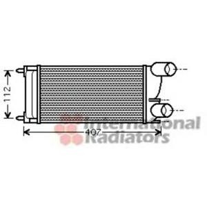 интеркулер (охладител за въздуха на турбината) VAN WEZEL 40004337 