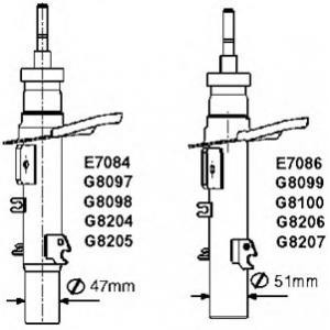 амортисьор MONROE G8205 