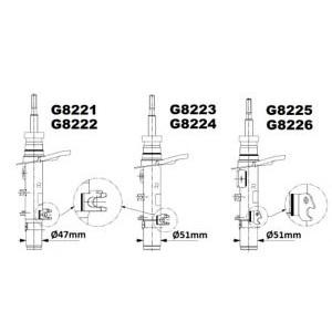 амортисьор MONROE G8225 
