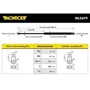 амортисьор за преден капак MONROE ML5679 