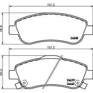 накладки TEXTAR 2463801