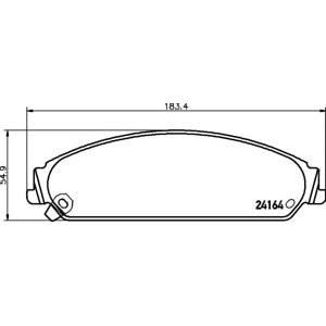 накладки TEXTAR 2416401 