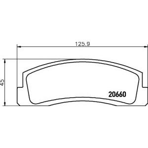 накладки TEXTAR 2066001