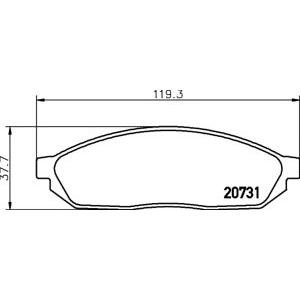 накладки TEXTAR 2073101 