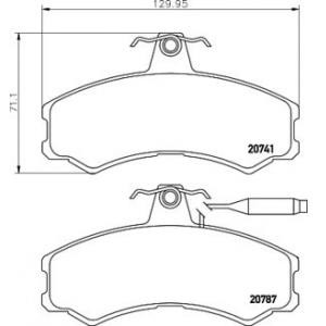 накладки TEXTAR 2074101 