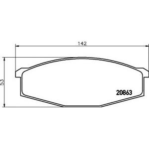 накладки TEXTAR 2086301 