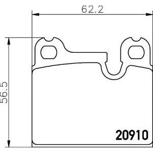 накладки TEXTAR 2091001 