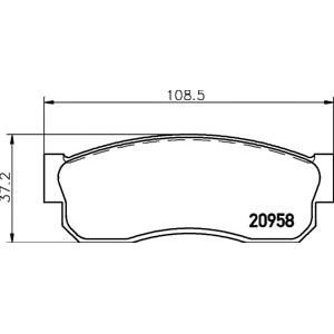 накладки TEXTAR 2095802 