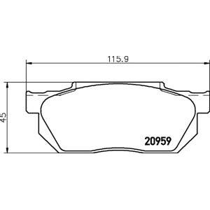 накладки TEXTAR 2095901 