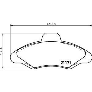 накладки TEXTAR 2117105