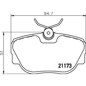 накладки TEXTAR 2117302 