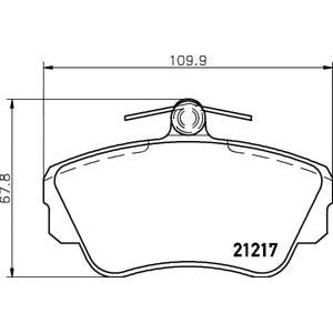 накладки TEXTAR 2121702 