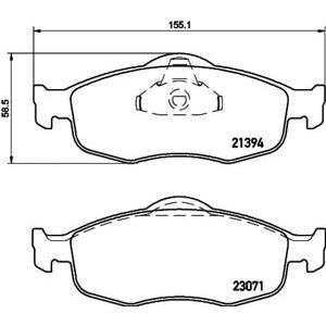 накладки TEXTAR 2139408 