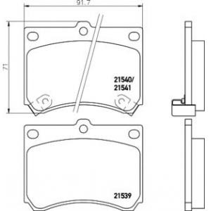 накладки TEXTAR 2153901