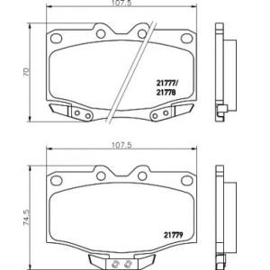 накладки TEXTAR 2177702